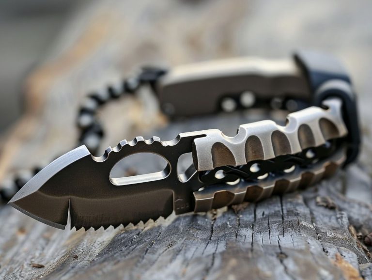 Survival Bracelet With Knife