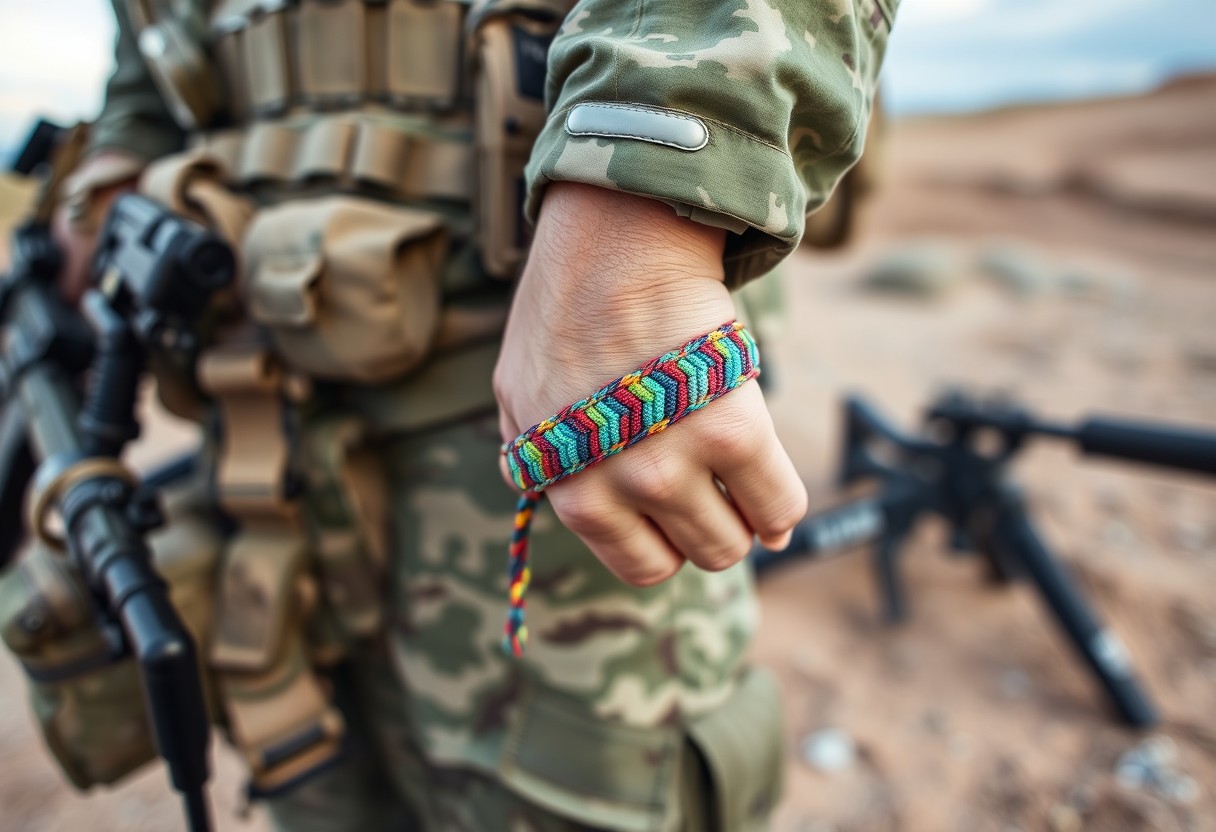 Soldiers wear Paracord  Bracelet